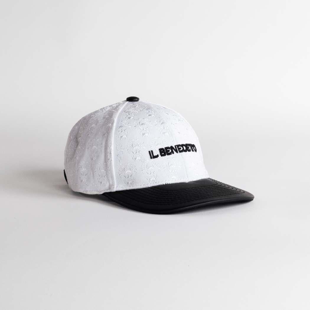 Gorra beisbol blanca cara logo