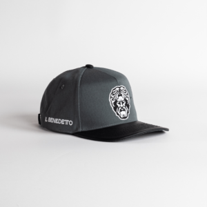 Gorra beisbol gris cara logo bordado